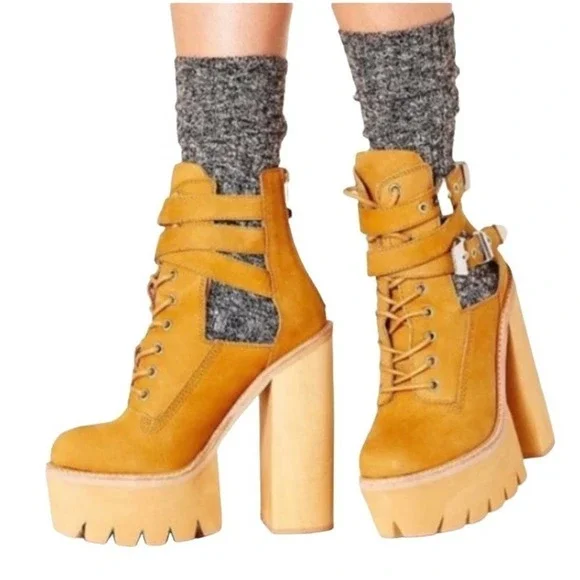 Jeffery Campbell The Abner Platform Size; 8.5 #006 - Picture 1 of 12